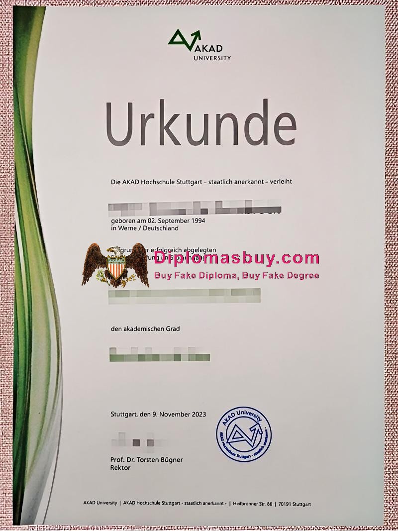 AKDA University Urkunde, AKDA University Degree AKDA University Urkunde, AKDA University Degree