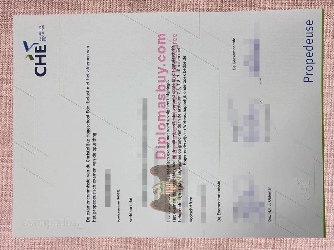 Ede Christian University of Applied Sciences Diploma, Ede Christian University of Applied Sciences Degree