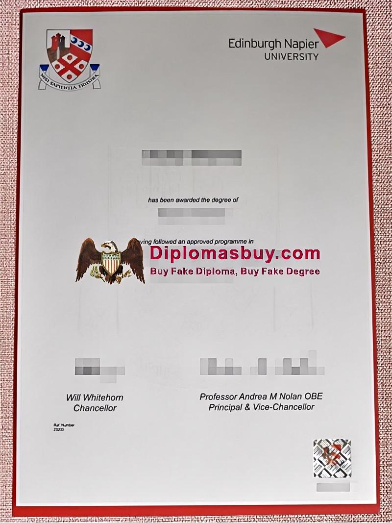 Edinburgh Napier University Degree, Edinburgh Napier University Diploma