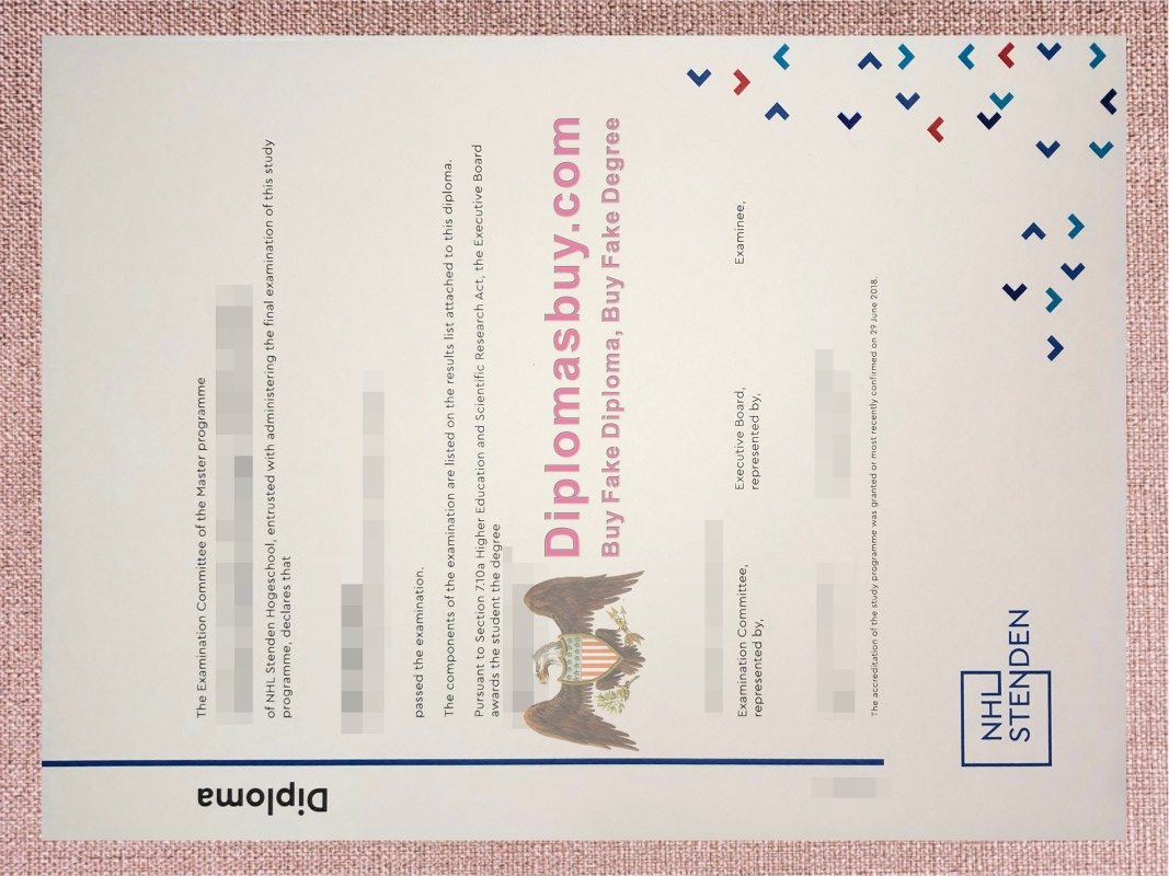 NHL Stenden University of Applied Sciences Diploma, NHL Stenden University of Applied Sciences Degree