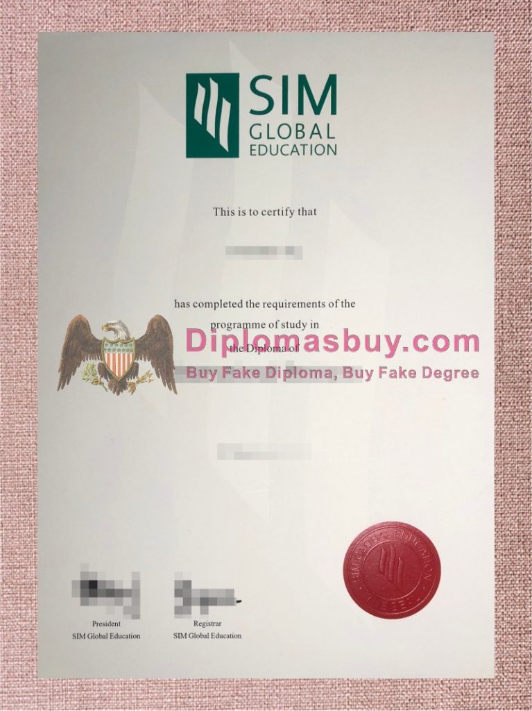 SIM Global Education Diploma, SIM Global Education Degree SIM Global Education Diploma, SIM Global Education Degree