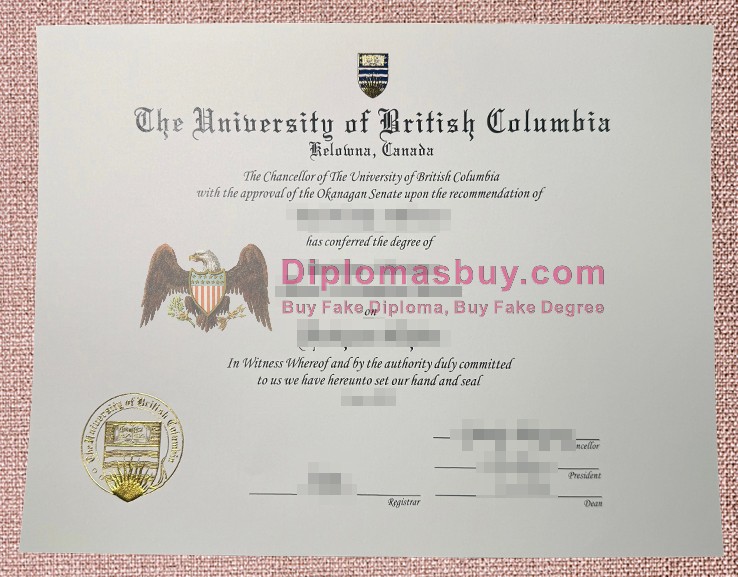 University of British Columbia Diploma, University of British Columbia Degree University of British Columbia Diploma, University of British Columbia Degree