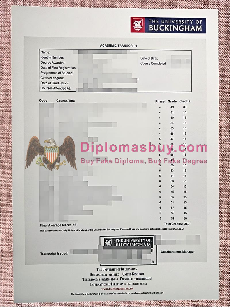 University of Buckingham Transcript, University of Buckingham Degree University of Buckingham Transcript, University of Buckingham Degree