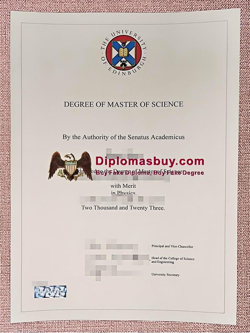 University of Edinburgh Diploma, University of Edinburgh Degree