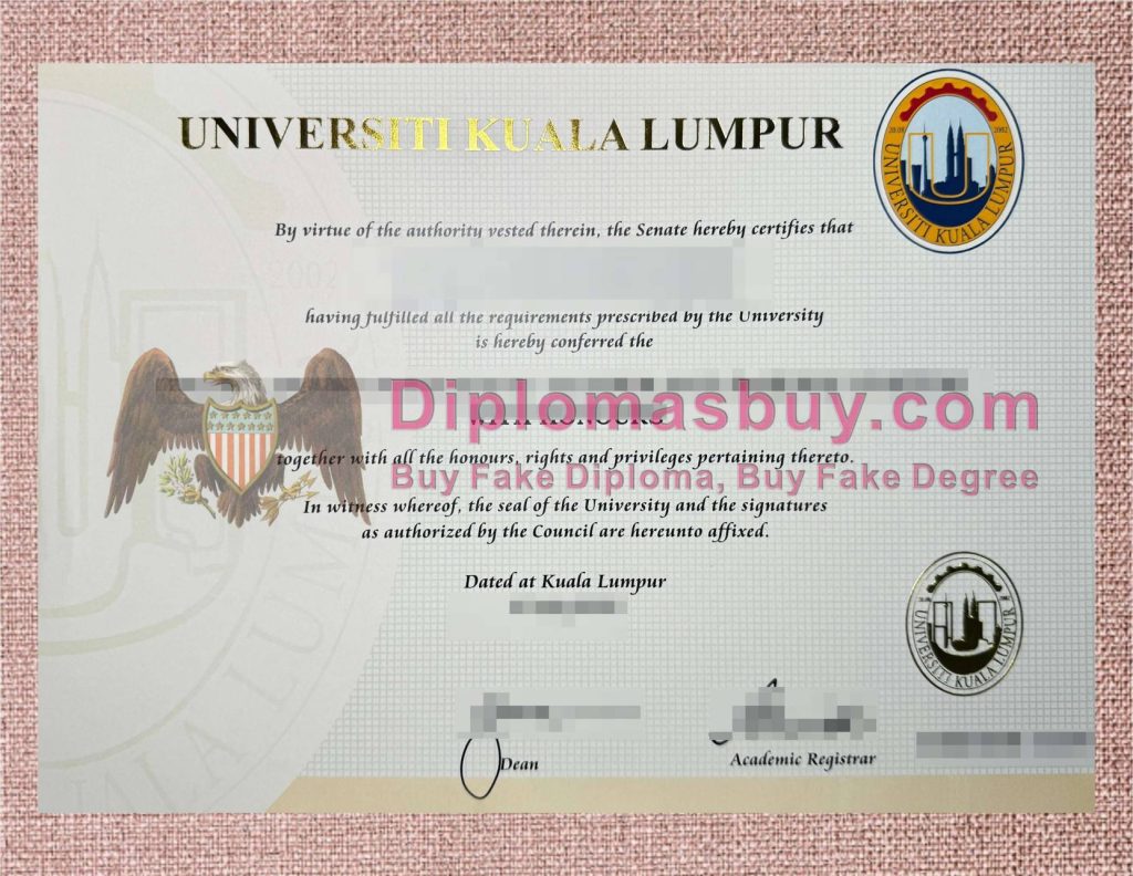 University of Kuala Lumpur Diploma, University of Kuala Lumpur Degree University of Kuala Lumpur Diploma, University of Kuala Lumpur Degree