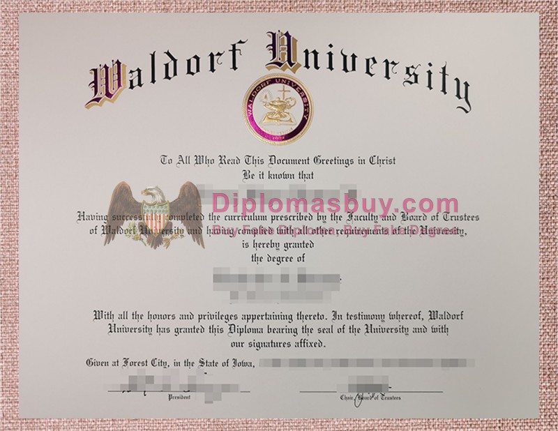 Waldorf University Diploma, Waldorf University Degree Waldorf University Diploma, Waldorf University Degree