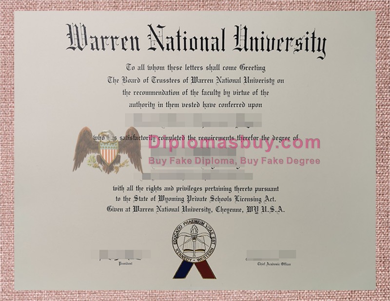 Warren National University Diploma, Warren National University Degree Warren National University Diploma, Warren National University Degree
