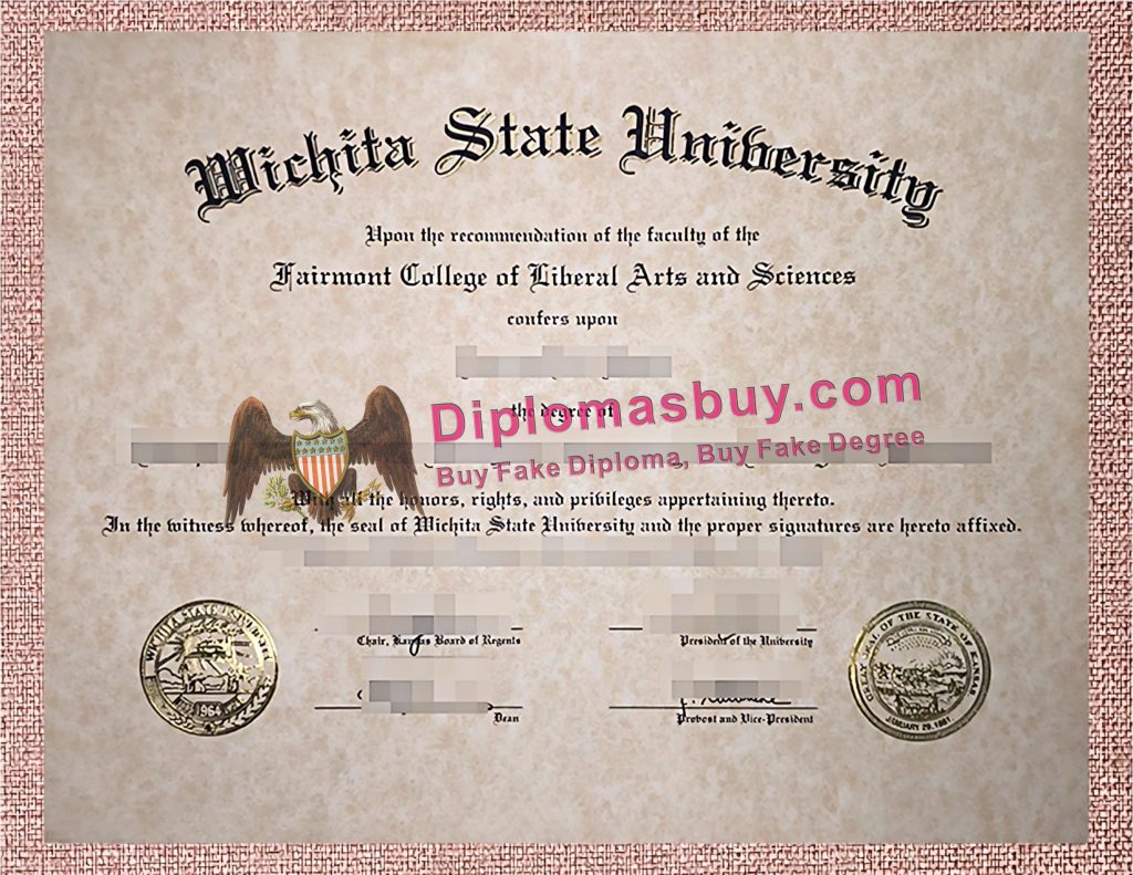 Wichita State University Diploma, Wichita State University Degree Wichita State University Diploma, Wichita State University Degree