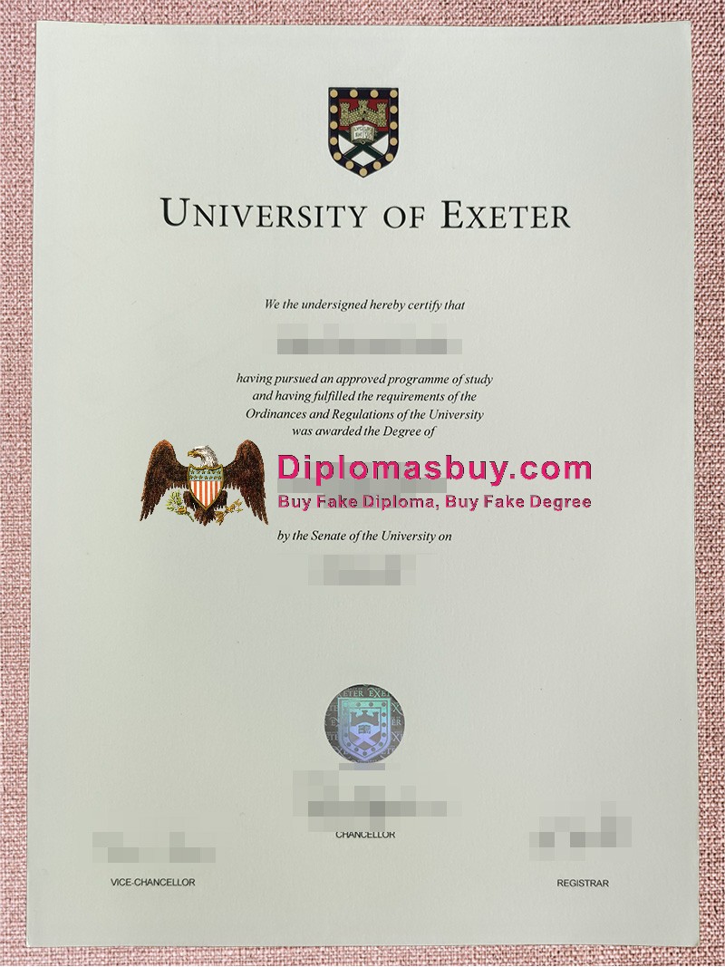 University of Exeter Degree, University of Exeter Diploma University of Exeter Degree, University of Exeter Diploma