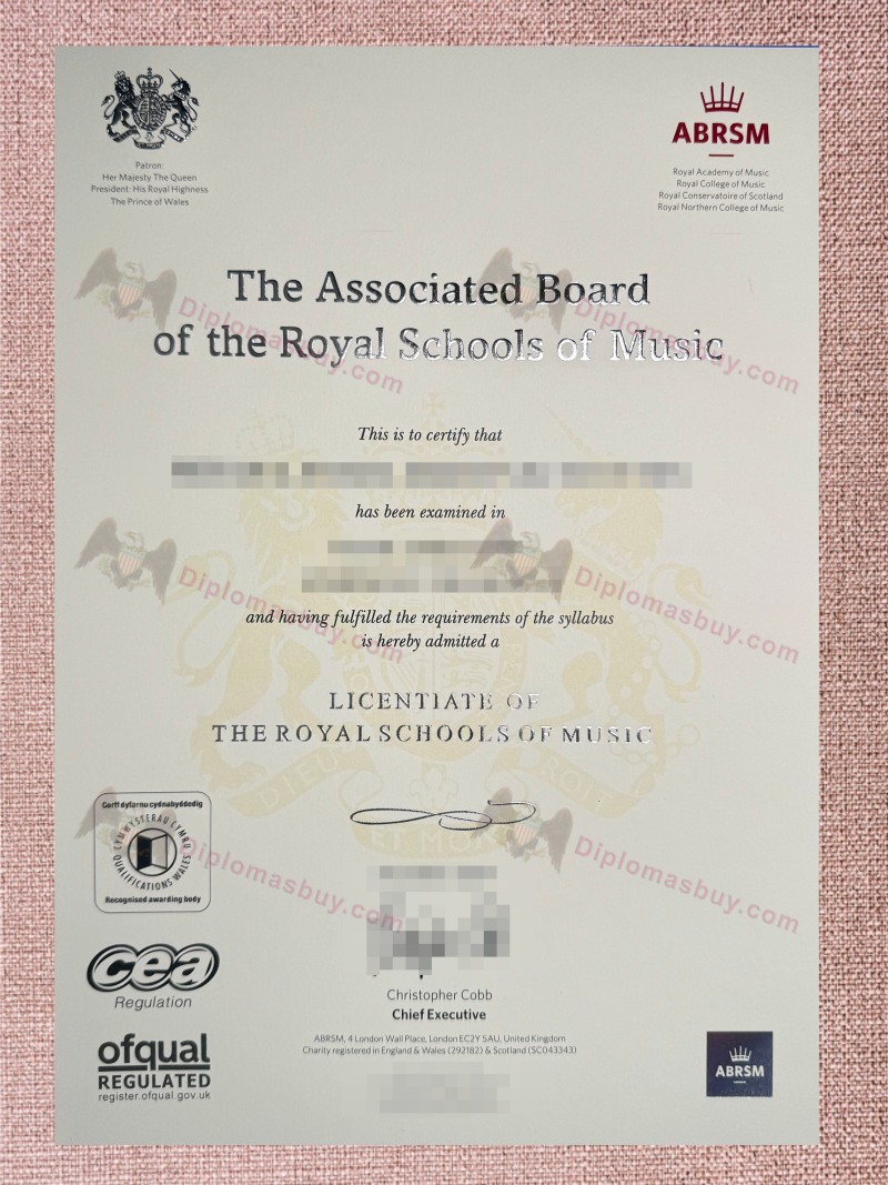 ABRSM Certificate, Associated Board of the Royal Schools of Music Diploma ABRSM Certificate, Associated Board of the Royal Schools of Music Diploma