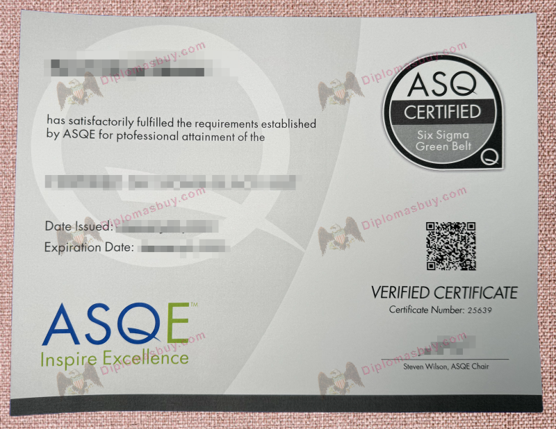 ASQ Certificate