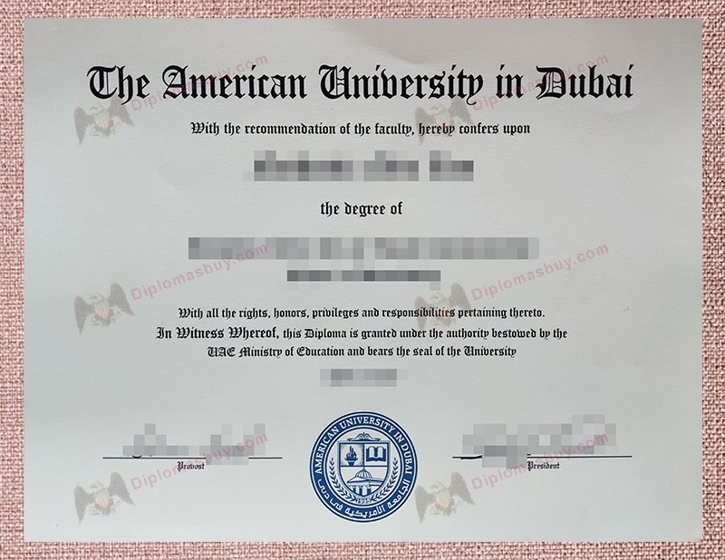 American University in Dubai Diploma, American University in Dubai Degree American University in Dubai Diploma, American University in Dubai Degree
