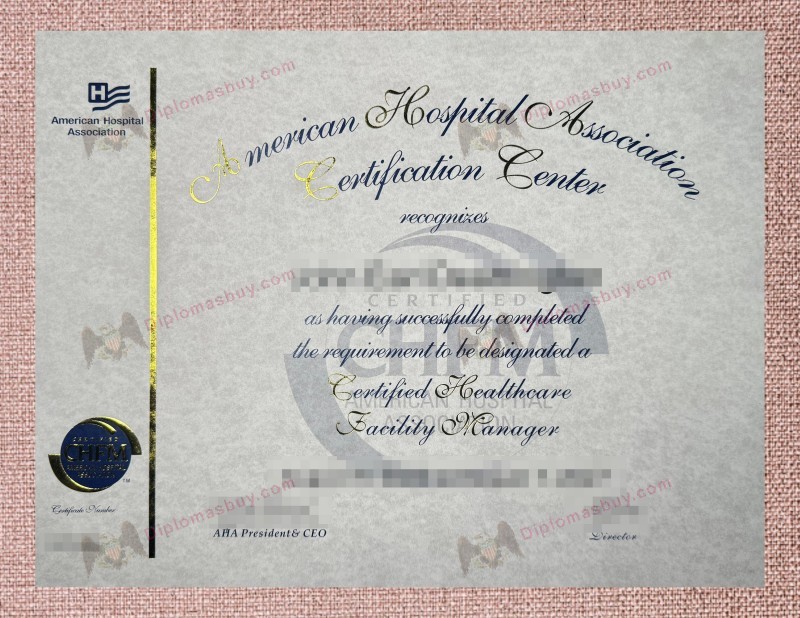 CHFM Diploma, Certified Health Facility Manager Certificate CHFM Diploma, Certified Health Facility Manager Certificate