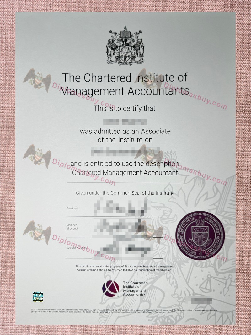 CIMA Certificate, Chartered Institute of Management Accountants Certification CIMA Certificate, Chartered Institute of Management Accountants Certification