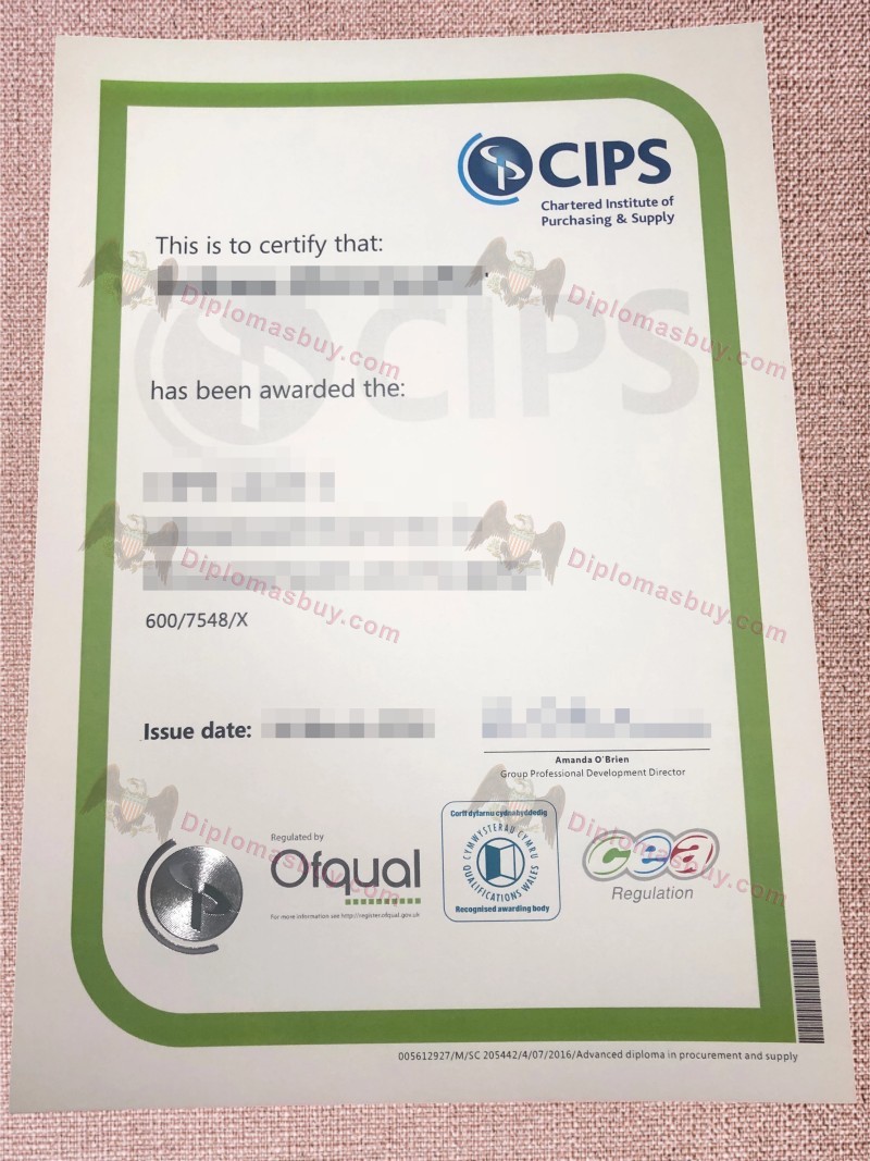 CIPS Certificate, Chartered Institute of Procurement & Supply Diploma CIPS Certificate, Chartered Institute of Procurement & Supply Diploma