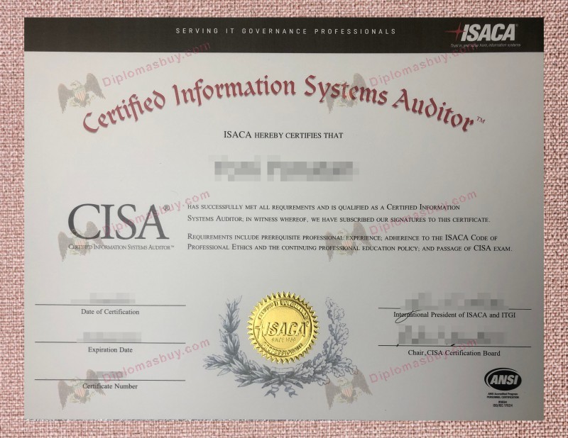CISA Certificate, Certified Information Systems Auditor Certification CISA Certificate, Certified Information Systems Auditor Certification