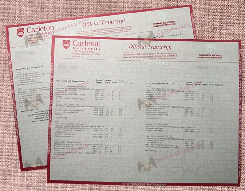 Carleton University Transcript, Carleton University Degree Carleton University Transcript, Carleton University Degree