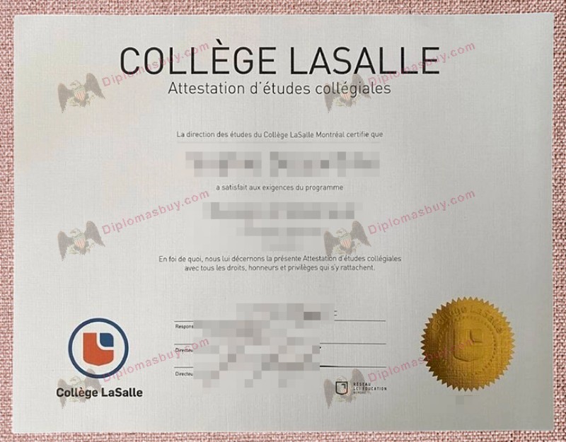 Collège LaSalle Diploma, Collège LaSalle Degree Collège LaSalle Diploma, Collège LaSalle Degree