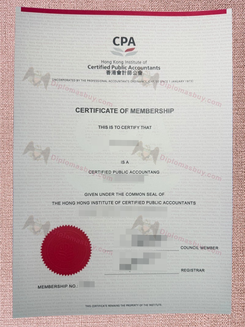 Hong Kong Institute of CPA Certificate Hong Kong Institute of CPA Certificate