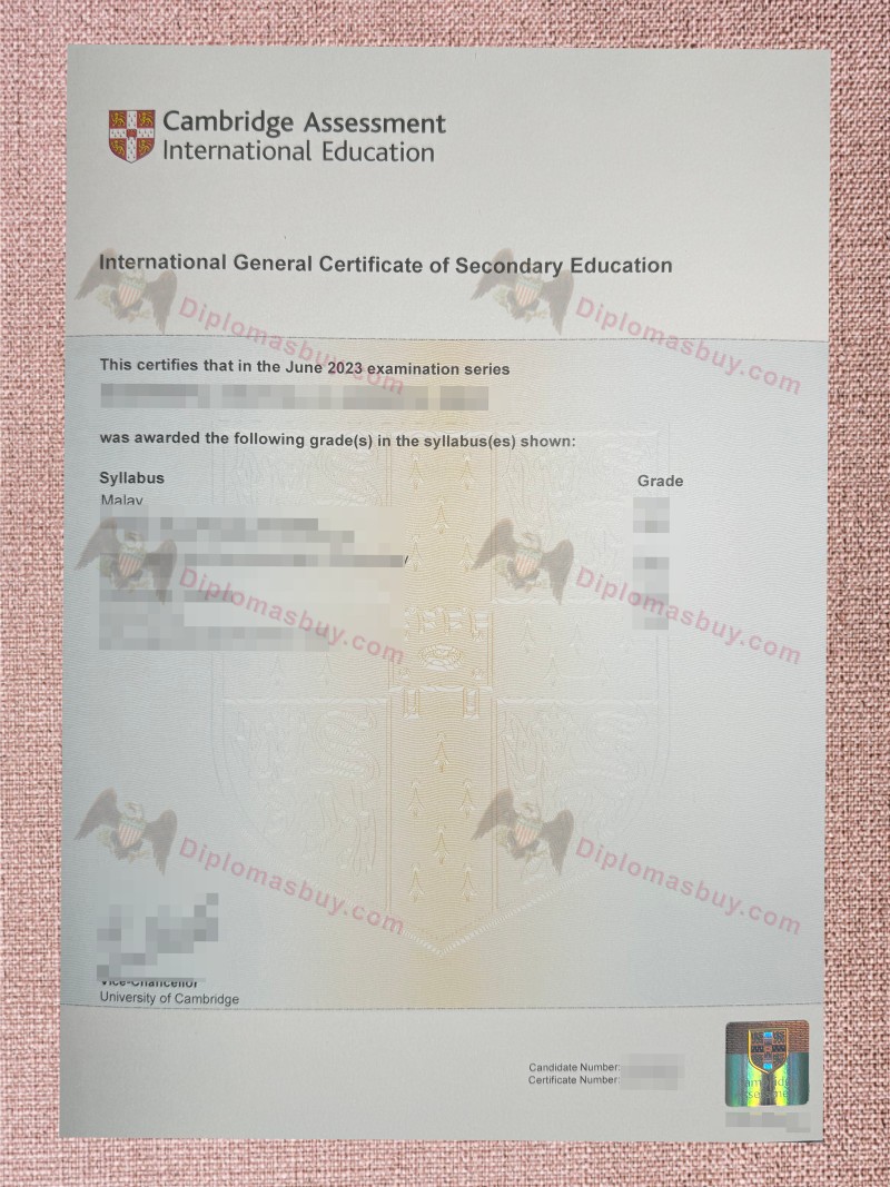 IGCSE Certificate, International General Certificate of Secondary Education Degree IGCSE Certificate, International General Certificate of Secondary Education Degree