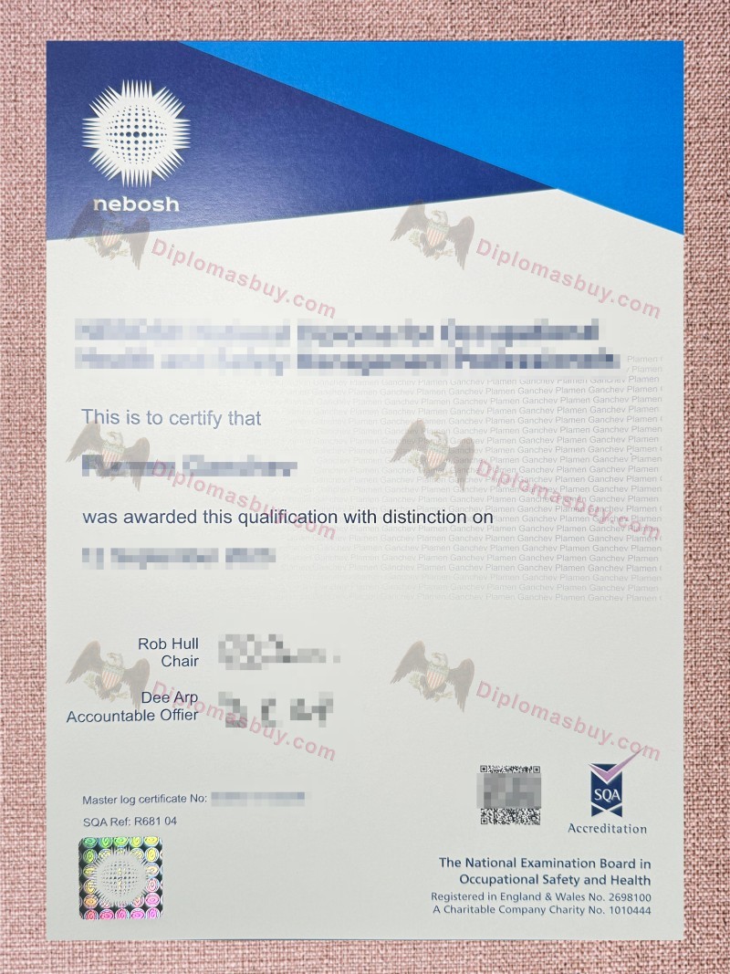 NEBOSH Certificate NEBOSH Certificate