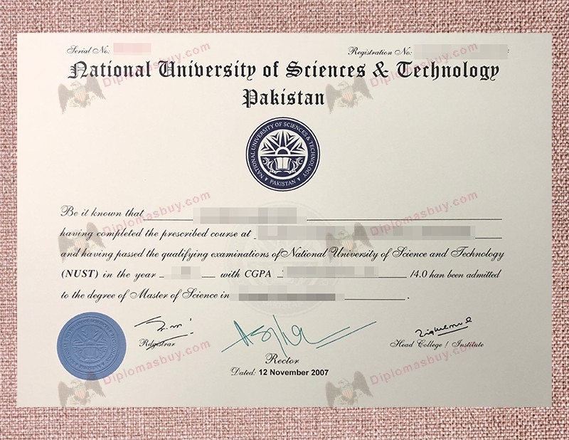 NUST Degree, National University of Sciences & Technology Diploma