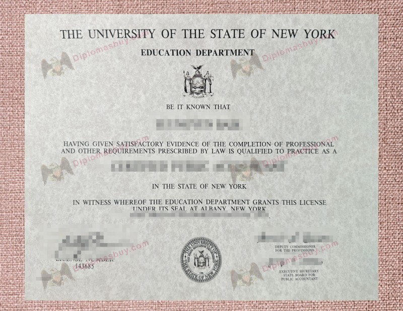 New York CPA Certificate