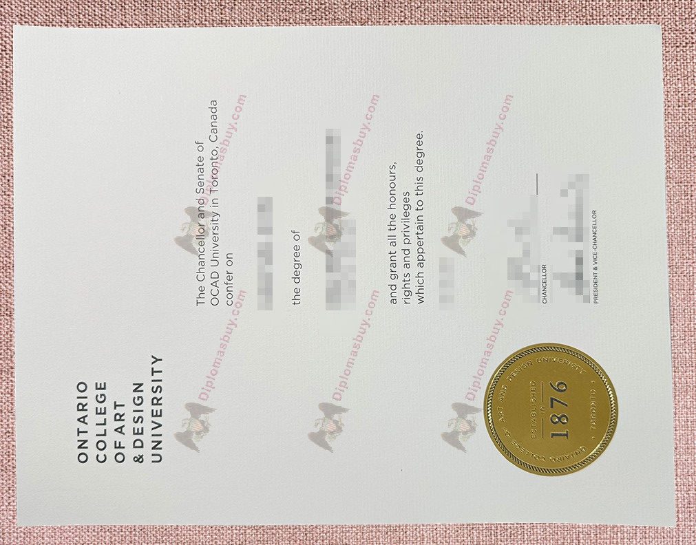 OCAD University Diploma, OCAD University Degree