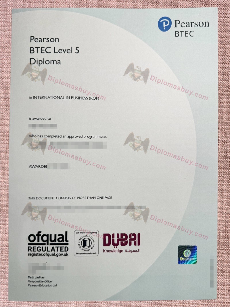 Pearson BTEC Certificate, Pearson BTEC Diploma Pearson BTEC Certificate, Pearson BTEC Diploma