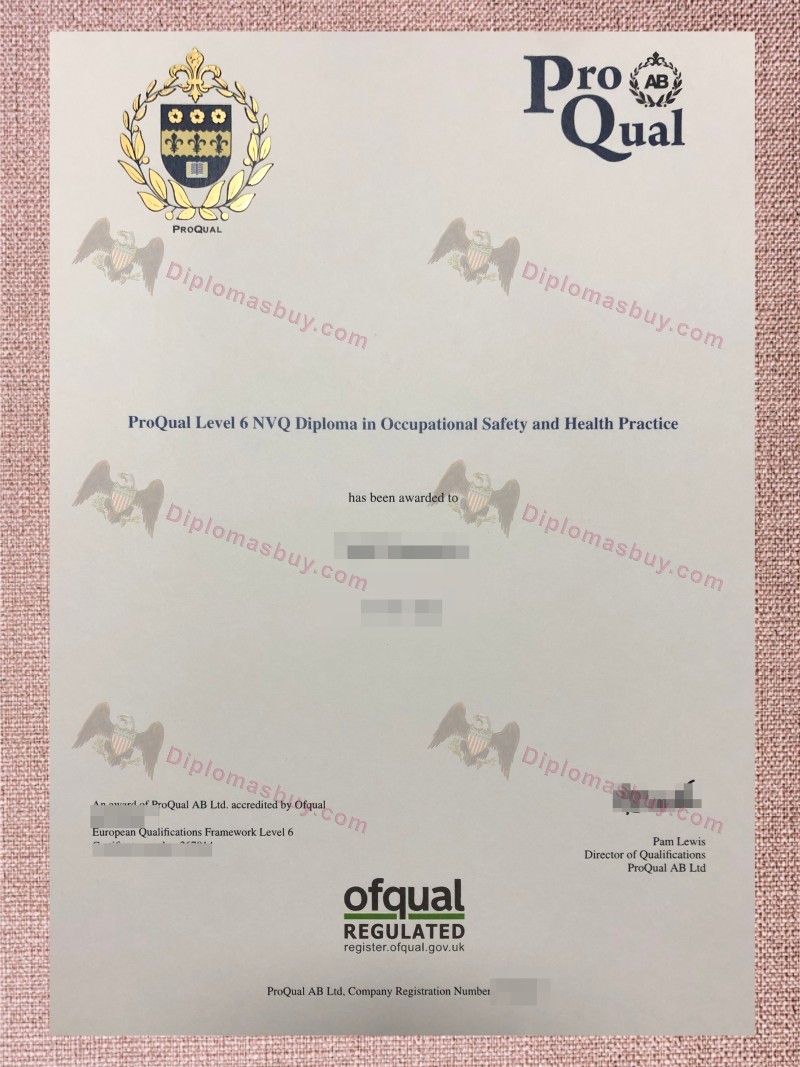 ProQual Diploma, ProQual Level 6 NVQ Degree ProQual Diploma, ProQual Level 6 NVQ Degree