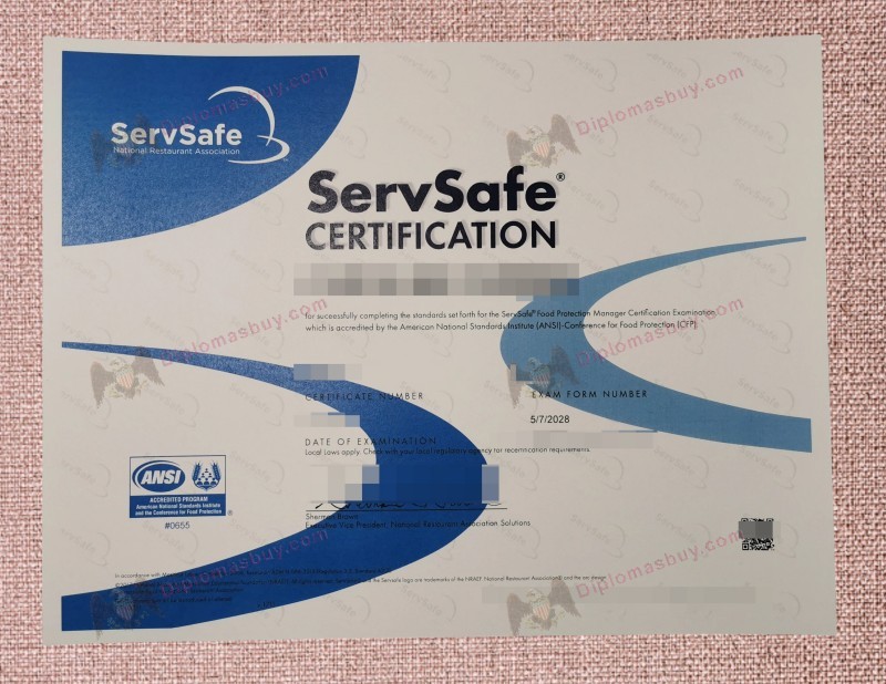 Servsafe Certification