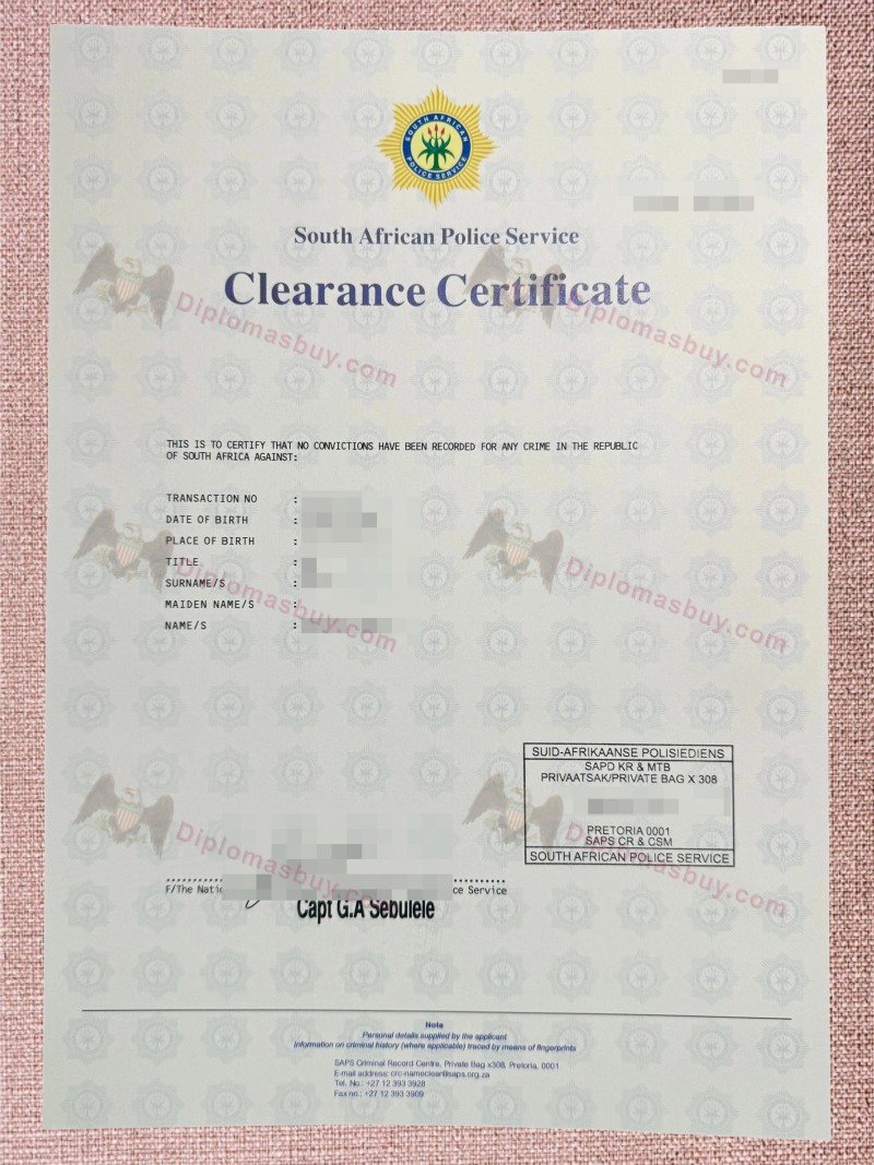 South African Police Clearance Degree, South African Police Clearance Certificate South African Police Clearance Degree, South African Police Clearance Certificate