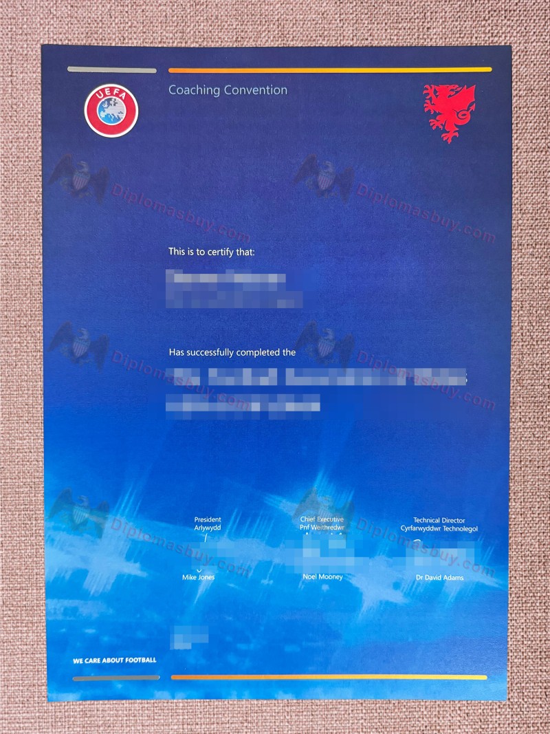 The Danish Football Association UEFA diploma, UEFA diploma The Danish Football Association UEFA diploma, UEFA diploma