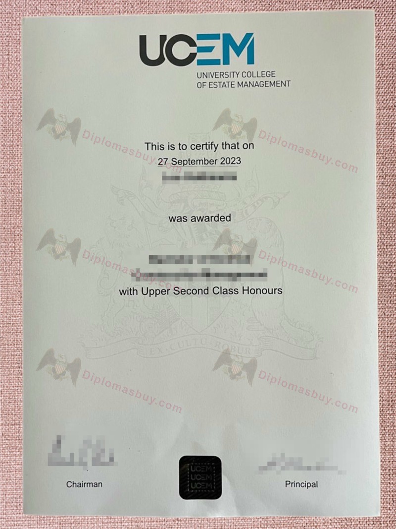 UCEM Diploma, University College of Estate Management degree UCEM Diploma, University College of Estate Management degree