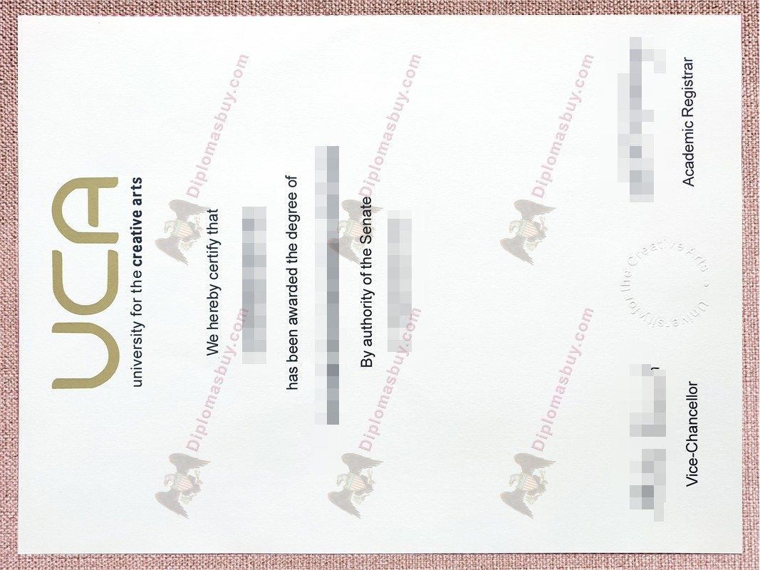 University for the Creative Arts diploma, University for the Creative Arts degree