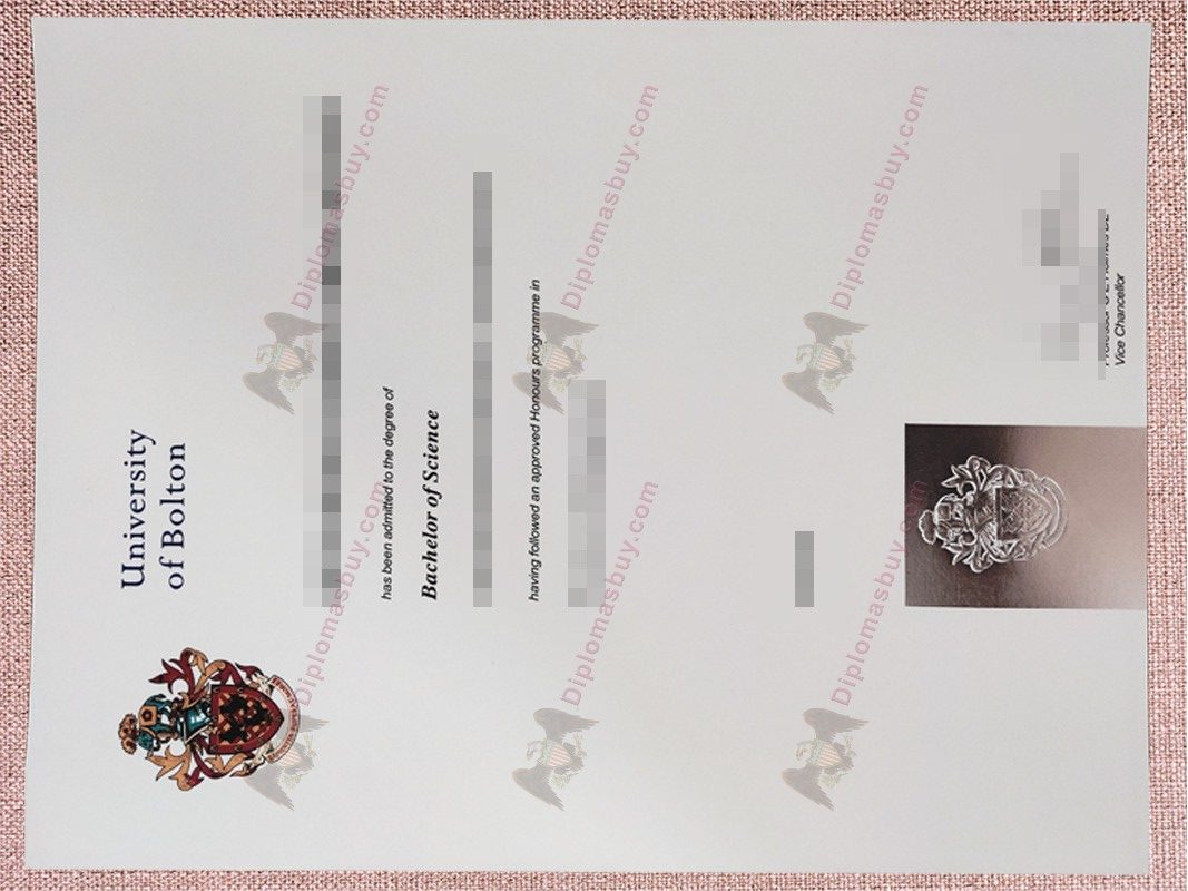 University of Bolton degree, University of Bolton diploma