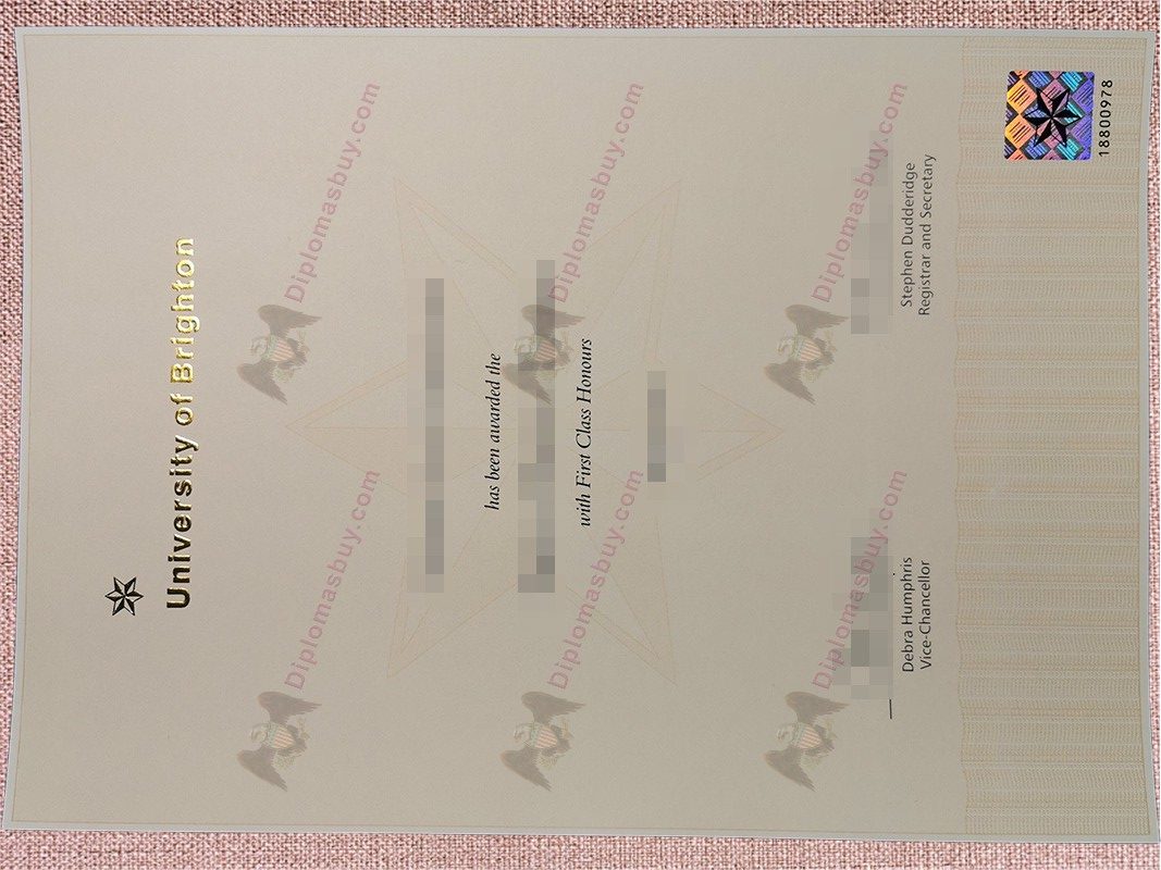 University of Brighton degree, University of Brighton diploma