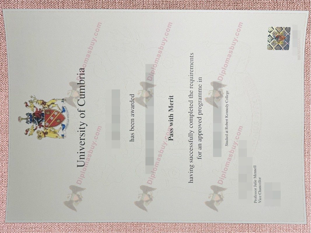University of Cumbria degree, University of Cumbria diploma