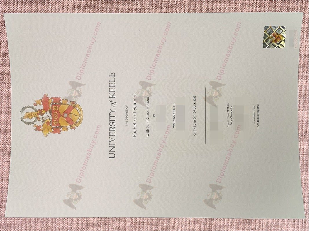 University of Keele degree, University of Keele diploma