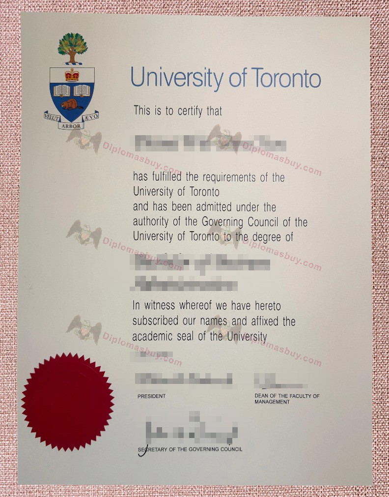 University of Toronto Diploma, University of Toronto Degree University of Toronto Diploma, University of Toronto Degree