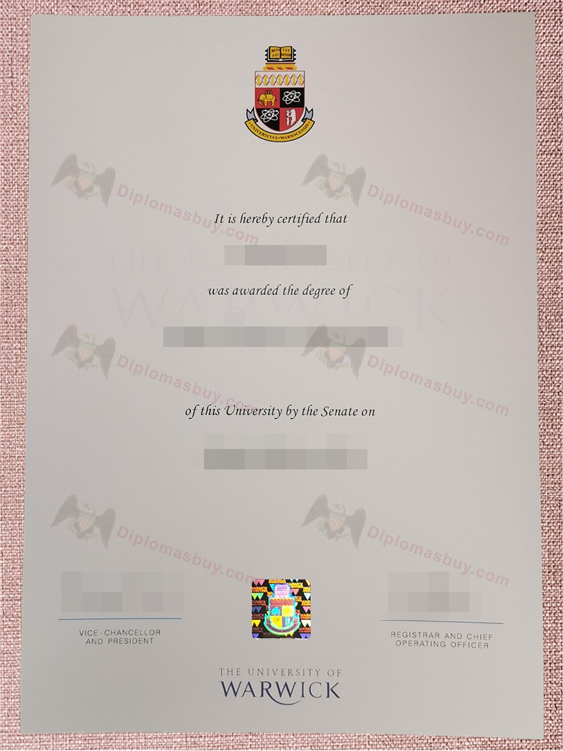 University of Warwick Degree, University of Warwick Diploma University of Warwick Degree, University of Warwick Diploma