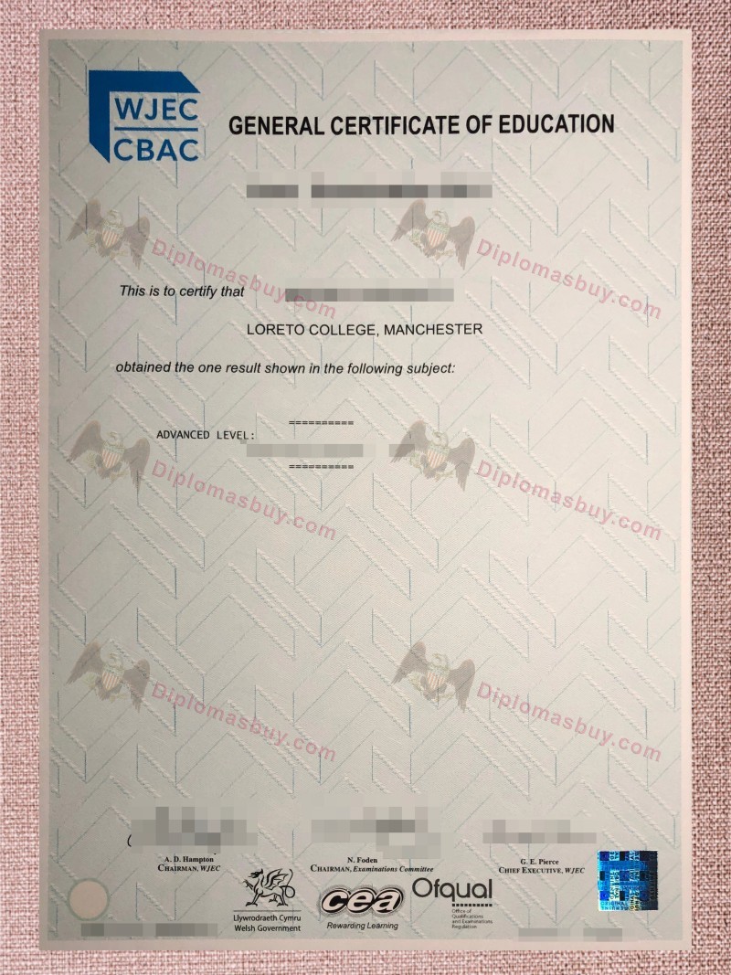 WJEC Certificate WJEC Certificate